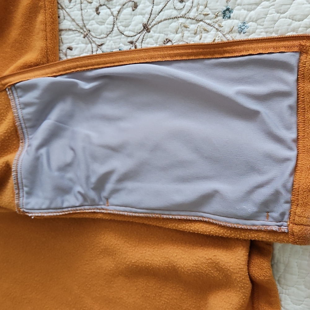 2X🍁HP🍁Columbia Orange Zipper Fleece Jacket Vintage - Picture 8 of 11